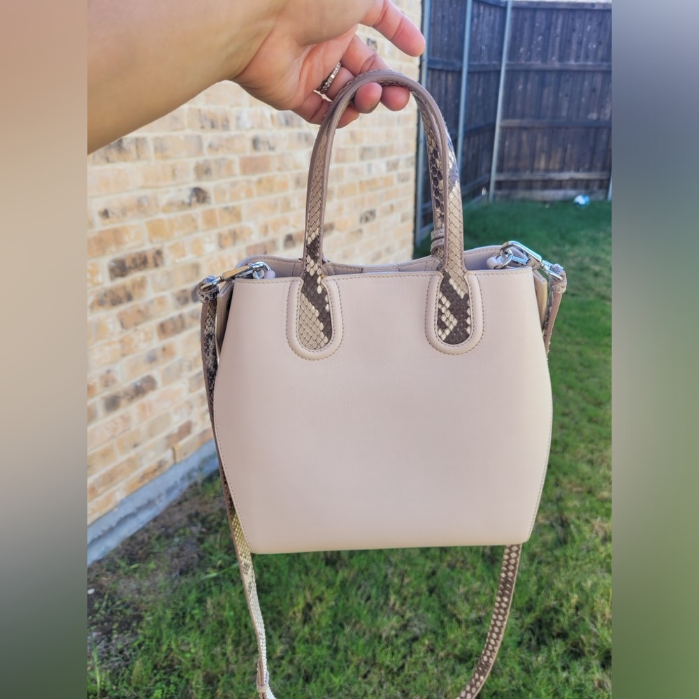 Dior 2 Way Leather And Python Handbag/Shoulder - image 6